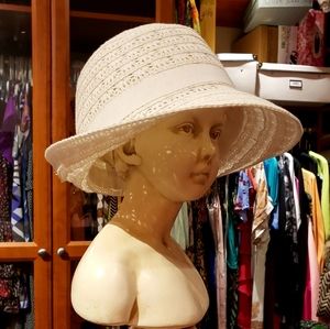 Vintage Gatsby White Hat